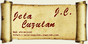 Jela Ćuzulan vizit kartica